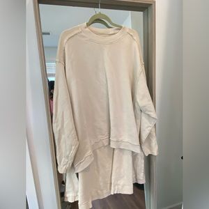 Free People hi-low sweatshirt--Size medium (very oversized)